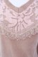画像2: axes femme / Vネック起毛レースニットプルオーバー M ピンク O-25-01-31-1015-AX-TO-SZ-ZT222 (2)