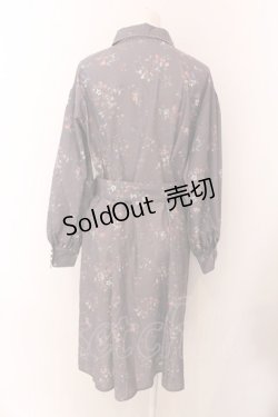 画像3: axes femme POETIQUE / ヴィンテージベリーシャツワンピース  チャコール O-25-01-31-1019-AX-OP-IG-OS