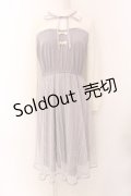 axes femme POETIQUE / チュールデザインチャイナワンピース M ラベンダー O-25-01-31-1020-AX-OP-OW-OS