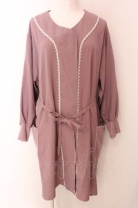 axes femme / レース切替割烹着 M 濃ピンク O-25-01-31-1032-AX-OP-IG-OS