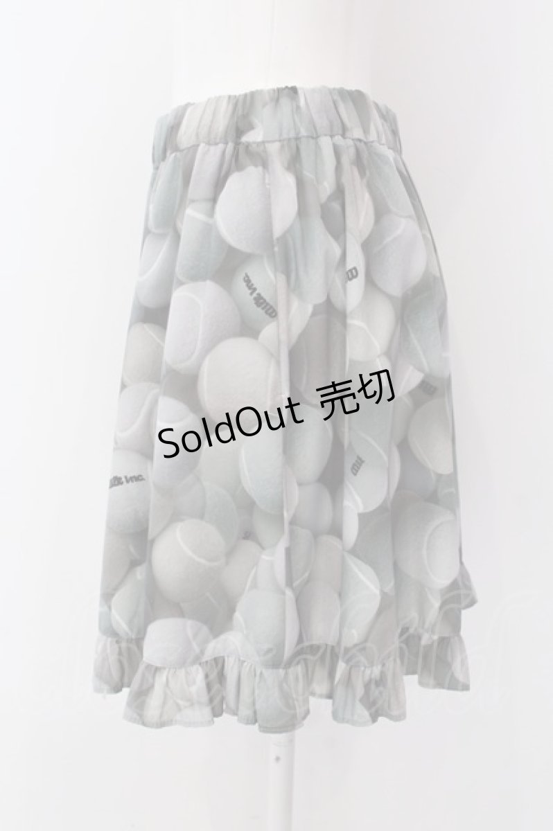 画像2: 【SALE】MILK / TENNIS GIRLキュロット  グレーカラフル O-25-01-31-001-ML-PA-OW-ZT456 (2)