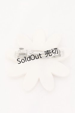 画像2: MILK / マーガレットバレッタ  オフシロ×イエロー O-25-01-31-077-ML-AC-IG-OS
