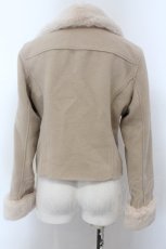 画像3: 【SALE】axes femme / ライダース風ショートコート M ベージュ O-25-01-31-2035-AX-CO-IG-ZTC039 (3)