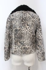 画像3: 【SALE】Candy Stripper / 総柄ファーライダース 2 ベージュ O-25-01-31-2062-PU-JA-OW-ZT010 (3)