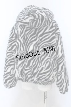 画像3: 【SALE】KRY CLOTHING / 「DOUBUTSU BZ」ファーブルゾン - ブラック×ホワイト O-25-01-31-2007-EL-CO-OW-ZT014