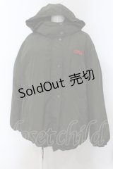 Candy Stripper / 胸ロゴダウンジャケット  カーキグリーン O-25-01-31-2008-PU-CO-IG-ZT-C012