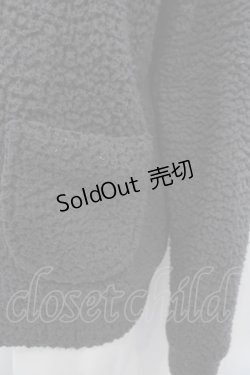 画像3: Candy Stripper / おばけワッペンボアパーカー 2 グレー O-25-01-31-2009-PU-TO-IG-ZT014