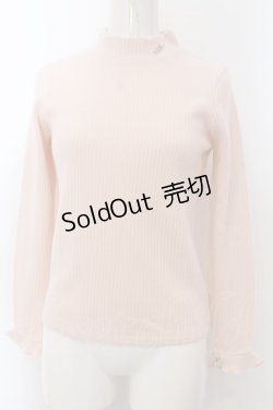 画像1: MILK / ハイネックTeeニット  ピンク O-25-01-31-2013-ML-TO-IG-OS