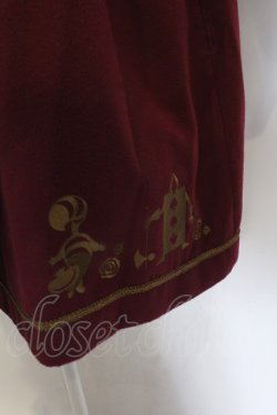 画像2: axes femme POETIQUE / ふしぎの国のアリスコート M ワイン O-25-01-31-2031-AX-CO-IG-ZT-C041