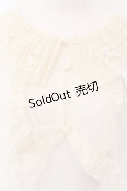 画像2: With Puji / 薔薇花庭ブラウスボレロ M キナリ O-25-02-04-040-EL-TO-OW-OS