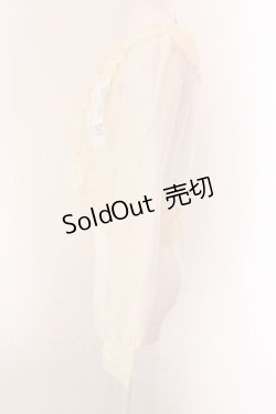 画像4: With Puji / 薔薇花庭ブラウスボレロ M キナリ O-25-02-04-040-EL-TO-OW-OS