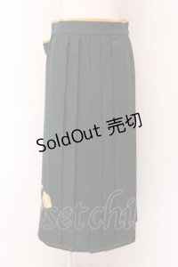 CEL / 刺しゅう入り袴スカート S グリーン×イエロー O-25-02-04-043-LO-SK-OW-OS