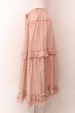 画像4: PINK HOUSE / ×misako aoki ギンガムチェックスカート  ピンク O-25-02-04-048-LO-SK-IG-ZT151 (4)