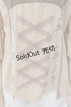 画像3: Ozz oneste / ローズエンブロイダリースタンドネックプルブラウス  オレンジ系 O-25-02-04-069-OO-TO-IG-OS