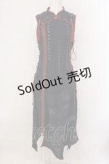 Ozz oneste / 颯流天月ノースリーブワンピース  ネイビー O-25-02-04-071-OO-OP-IG-OS