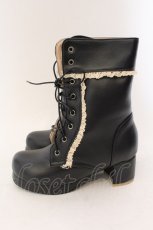画像3: 【SALE】LOLITAその他 / レースアップブーツ 35 クロ O-25-02-04-083-LO-SH-OW-ZT273 (3)