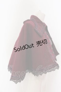 画像3: Ozz oneste / 薔薇刺繍ナポレオンケープ  ワイン O-25-02-07-035-OO-JA-OW-OS