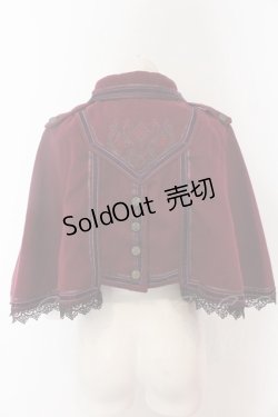 画像4: Ozz oneste / 薔薇刺繍ナポレオンケープ  ワイン O-25-02-07-035-OO-JA-OW-OS