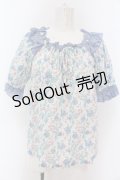 Jane Marple / Celiaとピンチェックのブラウス M ブルー系 O-25-02-07-040-JM-BL-OW-OS