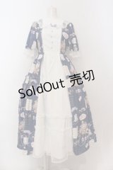 axes femme kawaii / 10thアニバーサリーワンピース M サックス O-25-02-07-015-AX-OP-YM-OS