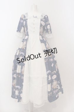 画像1: axes femme kawaii / 10thアニバーサリーワンピース M サックス O-25-02-07-015-AX-OP-YM-OS