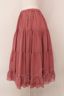 画像2: Victorian maiden / ボリュームシフォンフリルペチコートスカート  ローズピンク O-25-02-08-004-CL-SK-IG-OS