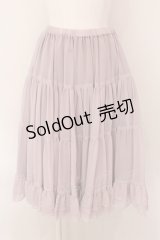 Victorian maiden / ボリュームシフォンフリルペチコートスカート  ラベンダー O-25-02-08-005-CL-SK-IG-OS