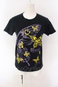 Deorart / バタフライptTシャツ M ブラック O-25-02-08-056-PU-TO-OW-ZI