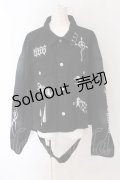 REFLEM / プリントクロップGジャン F ブラック O-25-02-08-061-PU-JA-OW-OS