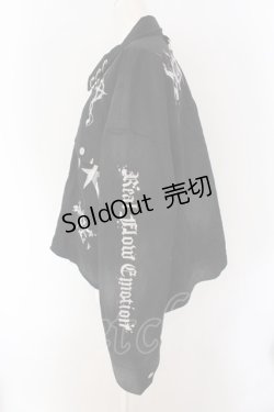 画像2: REFLEM / プリントクロップGジャン F ブラック O-25-02-08-061-PU-JA-OW-OS