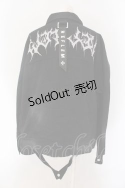 画像4: REFLEM / プリントクロップGジャン F ブラック O-25-02-08-061-PU-JA-OW-OS