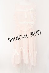 DMD / コーデュロイ調リボン配色ジャンパースカート S ピンク O-25-02-08-064-LO-TO-OW-OS