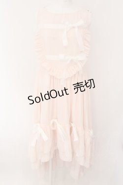 画像1: DMD / コーデュロイ調リボン配色ジャンパースカート S ピンク O-25-02-08-064-LO-TO-OW-OS