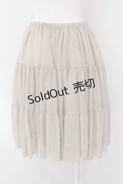 画像3: Victorian maiden / ボリュームシフォンペチコートスカート（ショート）  マロンベージュ O-25-02-08-007-CL-SK-IG-OS