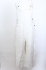 画像1: 【SALE】Franche Lippee / デニムオーバーオール M シロ O-25-02-10-1003-LO-OP-OW-ZT304 (1)