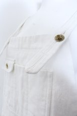 画像2: 【SALE】Franche Lippee / デニムオーバーオール M シロ O-25-02-10-1003-LO-OP-OW-ZT304 (2)