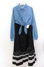 画像1: 【SALE】Favorite / デニムと2wayスカートワンピースコーデセット  クロ×アオ O-25-02-10-1010-LO-OP-OW-ZT468 (1)