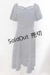 an another angelus / ライン使いマリンフレアーワンピース  ブルー O-25-02-10-021-CA-OP-IG-OS
