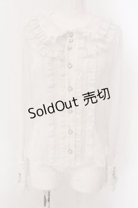 BABY,THE STARS SHINE BRIGHT / ラメストライプヨーリューブラウス  アイボリー O-25-02-11-025-BA-BL-IG-OS