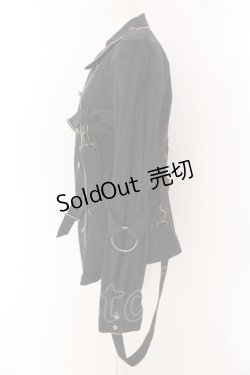 画像3: ALICE and the PIRATES / チェシャ猫のパラシュートシャツ メンズ クロ O-25-02-11-029-PA-BL-IG-OS