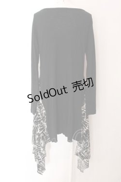 画像3: BPN / シンメトリーロングカットソー M ブラック O-25-02-11-059-GO-OP-IG-ZY