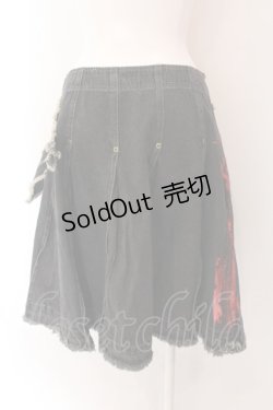 画像3: ALGONQUINS / ブラットペイントデニムラップスカート F グレー O-25-02-11-060-AL-SK-OW-OS