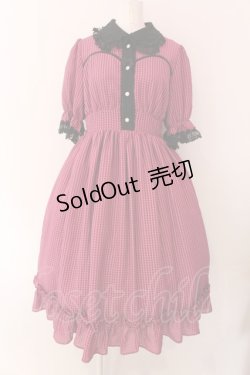 画像1: ALICE and the PIRATES / Airy tiny checkワンピース  プラム O-25-02-11-086-PA-OP-YM-OS