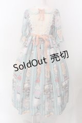 axes femme kawaii / ティティ×ベアファミリーワンピース M ミント O-25-02-11-088-AX-OP-OW-OS