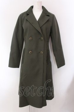 画像1: axes femme / クラシックロングコート M グリーン O-25-02-15-027-AX-CO-IG-ZT-C041