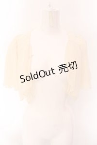 axes femme / シフォンドレッシーボレロ M アイボリー O-25-02-15-042-AX-TO-IG-OS