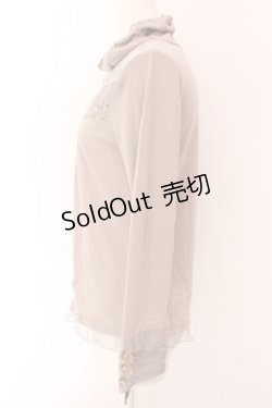画像2: axes femme / レース配色ハイネックカットソー M モカ系 O-25-02-15-045-AX-TO-IG-OS