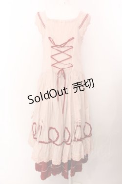 画像5: PINK HOUSE / 配色ローンノースリーブワンピース  ピンク×アカ O-25-02-15-060-LO-OP-IG-OS