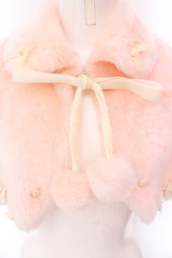 画像2: Angelic Pretty / パールリボンファーケープ  ピンク O-25-02-15-065-AP-JA-IG-OS