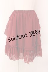 Victorian maiden / フリルシフォンアンダースカート  ワイン O-25-02-15-074-CL-SK-IG-OS